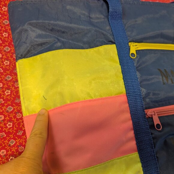 Vintage Hawaii Beach Bag Zipper Pocket Tote Molokai Oahu Maui Hawaii Lanai Kauai - Picture 8 of 12